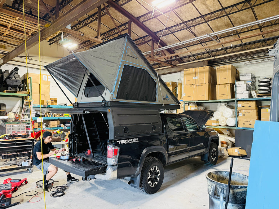 Dirtbox Canopy Camper – Modular Truck Camper Shell / Topper for Mid-Size & Full-Size Trucks (Tacoma, Tundra, F-150, Ram, Silverado)