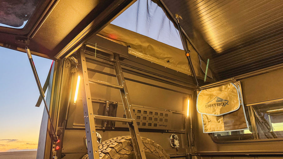 Dirtbox Canopy Camper – Modular Truck Camper Shell / Topper for Mid-Size & Full-Size Trucks (Tacoma, Tundra, F-150, Ram, Silverado)