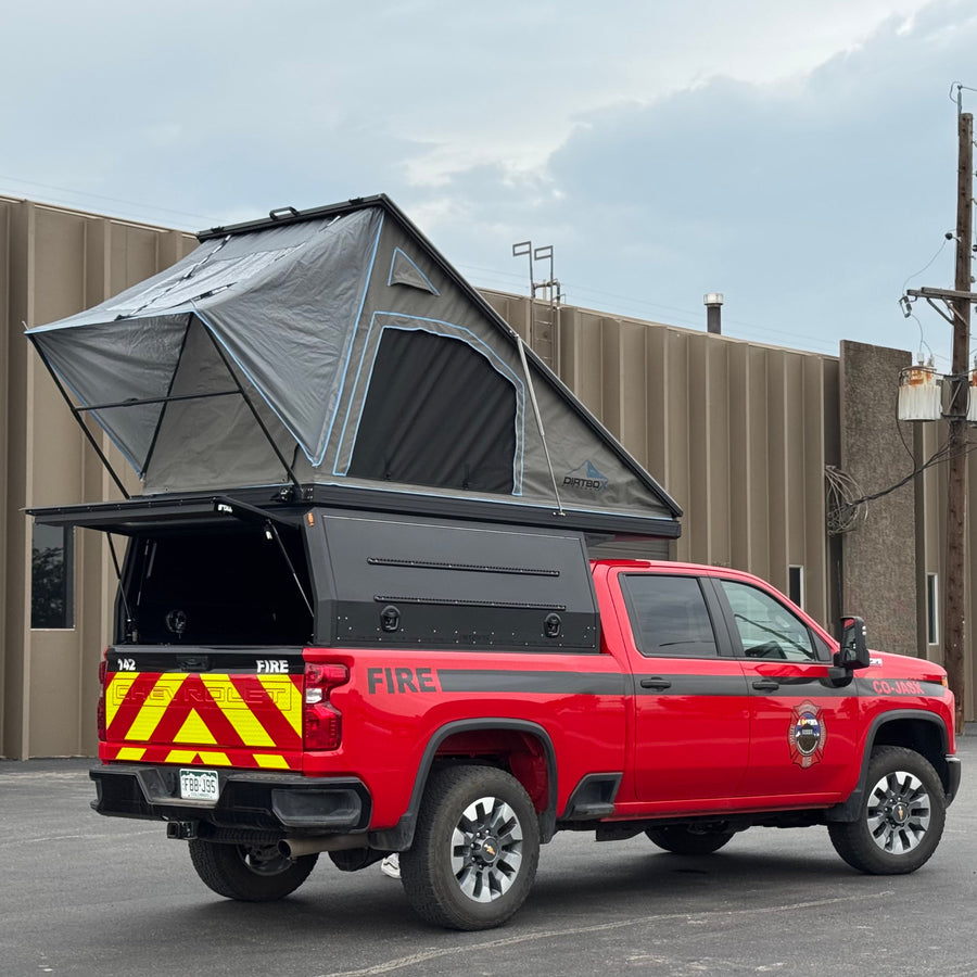 Dirtbox Canopy Camper – Modular Truck Camper Shell / Topper for Mid-Size & Full-Size Trucks (Tacoma, Tundra, F-150, Ram, Silverado)
