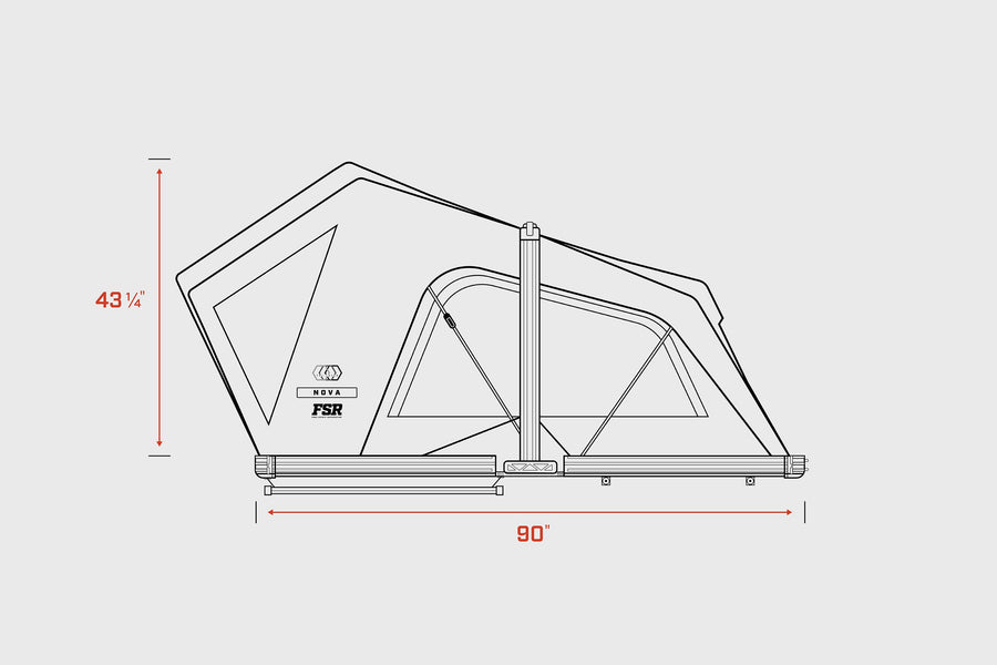 Nova King - Hybrid Foldout Rooftop Tent