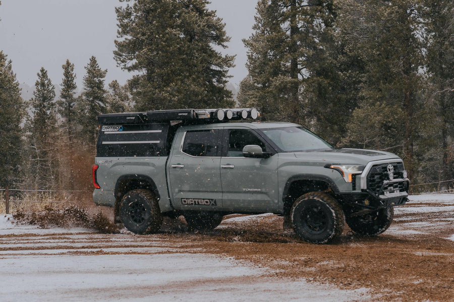 Dirtbox Canopy Camper – Modular Truck Camper Shell / Topper for Mid-Size & Full-Size Trucks (Tacoma, Tundra, F-150, Ram, Silverado)