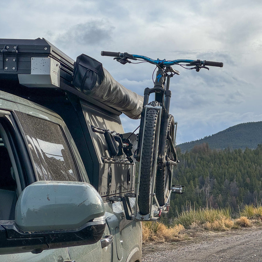 Side-Mounted Bike Bracket for Canopy Campers & Toppers