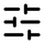 Sliders horizontal icon for Fully Configurable