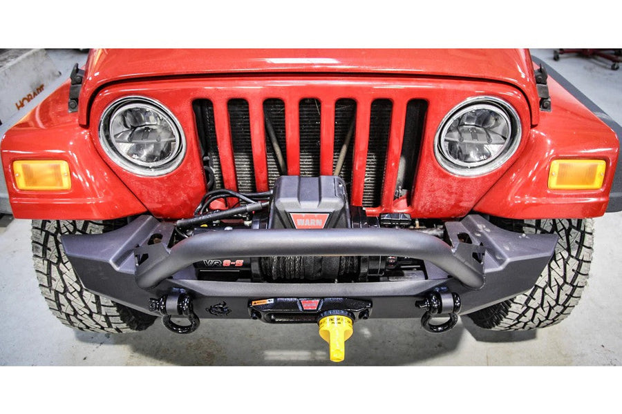 Pyro Mid-Width Front Bumper with Flat Top Stinger | Jeep Wrangler CJ/YJ/TJ