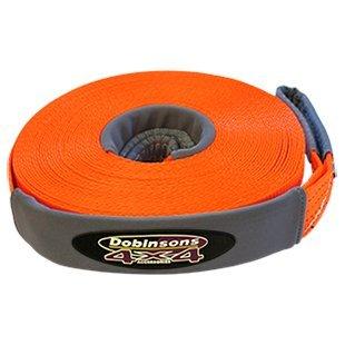 DOBINSONS 4X4 65 FT WINCH EXTENSION STRAP, SAFETY ORANGE, VERY COMPACT(WS80-3834)