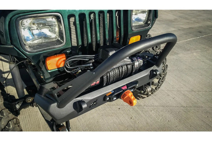 Pyro Stubby Front Bumper with Flat Top Stinger | Jeep Wrangler CJ/YJ/TJ